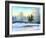 Not Frozen Lake In Winter Wood-balaikin2009-Framed Art Print