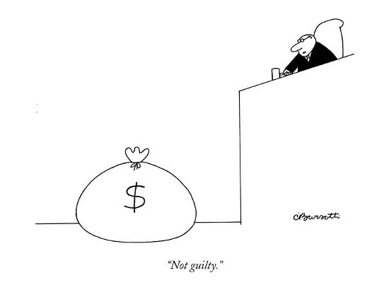 Not Guilty New Yorker Cartoon Premium Giclee Print Charles Barsotti Art Com