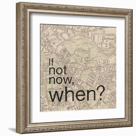 Not Now When-Lauren Gibbons-Framed Art Print