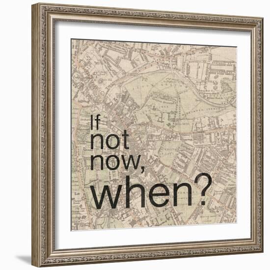 Not Now When-Lauren Gibbons-Framed Art Print
