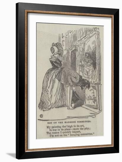 Not on the Hanging Committee-Alfred Crowquill-Framed Giclee Print