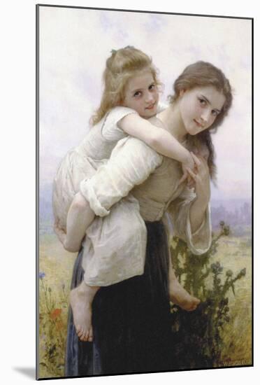 Not Too Much to Carry-William-Adolphe Bouguereau-Mounted Art Print