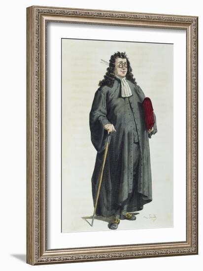 Notary or Lawyer in 1725-Maurice Sand-Framed Giclee Print