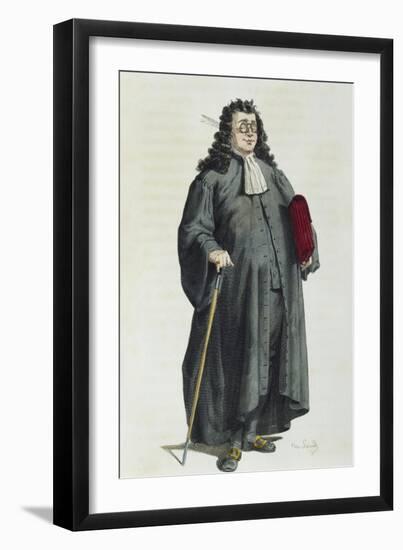 Notary or Lawyer in 1725-Maurice Sand-Framed Giclee Print