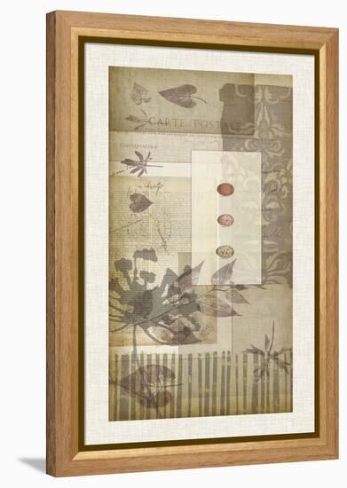 Notebook Collage V-Jennifer Goldberger-Framed Stretched Canvas