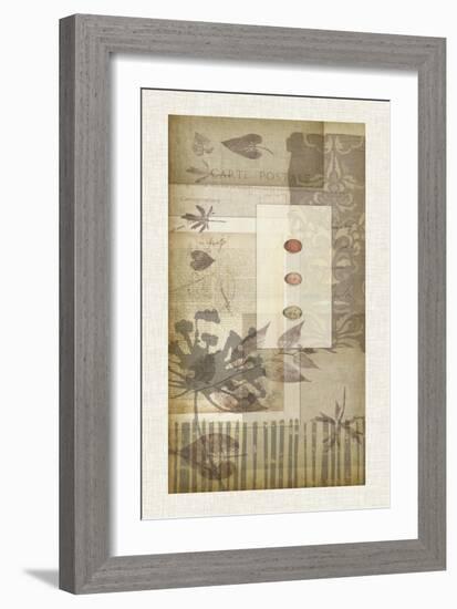 Notebook Collage V-Jennifer Goldberger-Framed Art Print