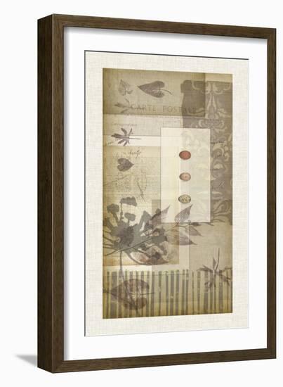 Notebook Collage V-Jennifer Goldberger-Framed Art Print