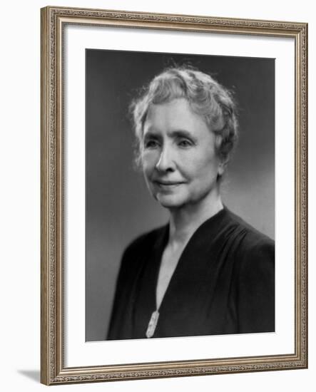 Noted Ldr. of Blind and Deaf Helen Keller-null-Framed Premium Photographic Print