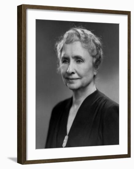 Noted Ldr. of Blind and Deaf Helen Keller-null-Framed Premium Photographic Print