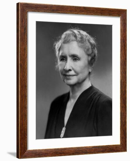 Noted Ldr. of Blind and Deaf Helen Keller-null-Framed Premium Photographic Print