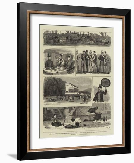 Notes at Goodwood-John Charles Dollman-Framed Giclee Print