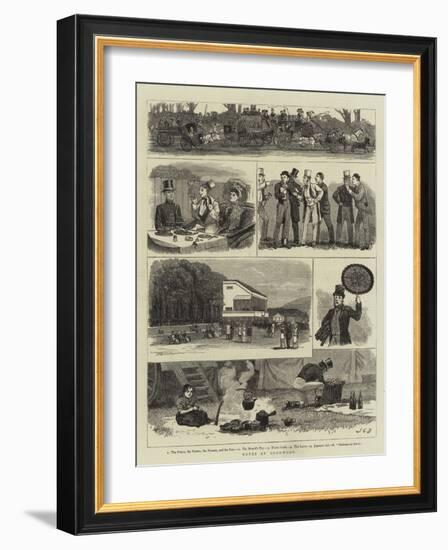 Notes at Goodwood-John Charles Dollman-Framed Giclee Print