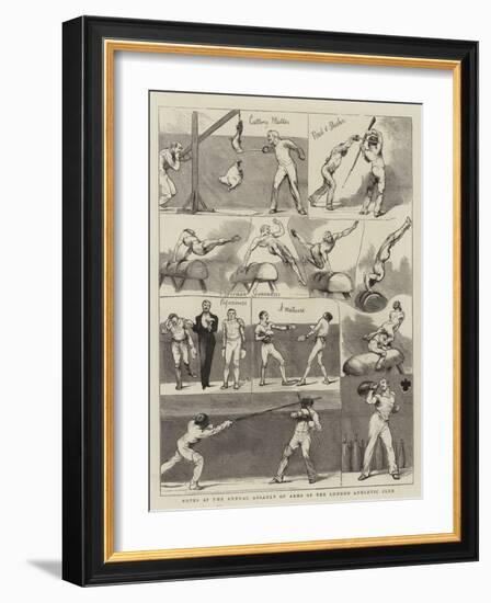 Notes at the Annual Assault of Arms of the London Athletic Club-null-Framed Giclee Print