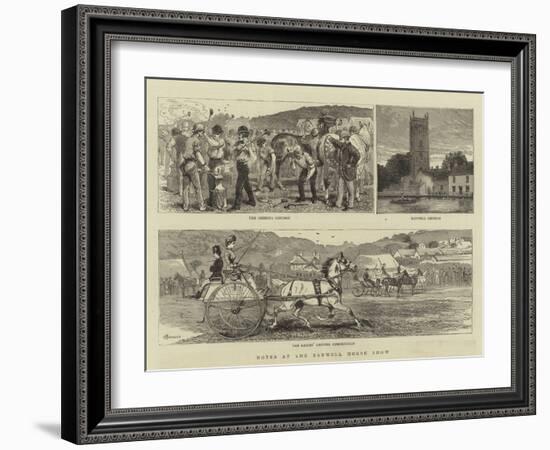 Notes at the Banwell Horse Show-Alfred Chantrey Corbould-Framed Giclee Print