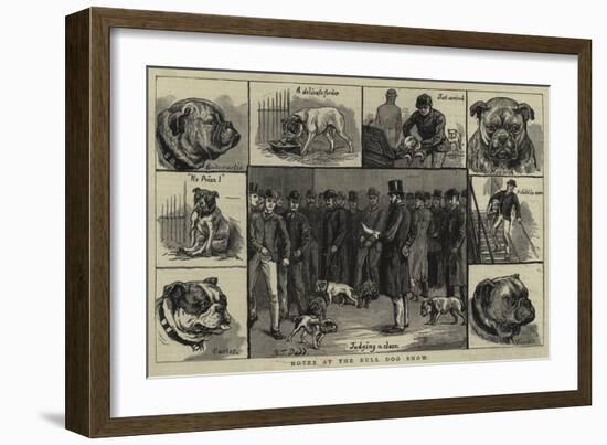 Notes at the Bull Dog Show-S.t. Dadd-Framed Giclee Print