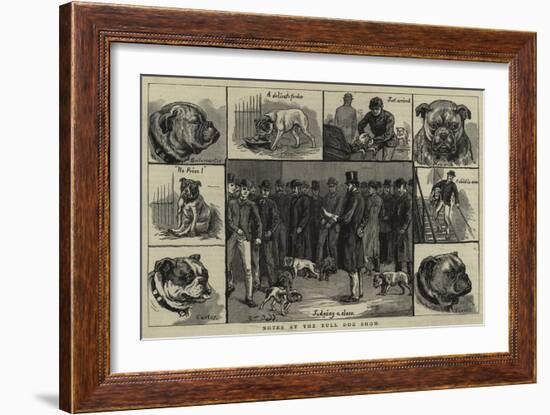 Notes at the Bull Dog Show-S.t. Dadd-Framed Giclee Print