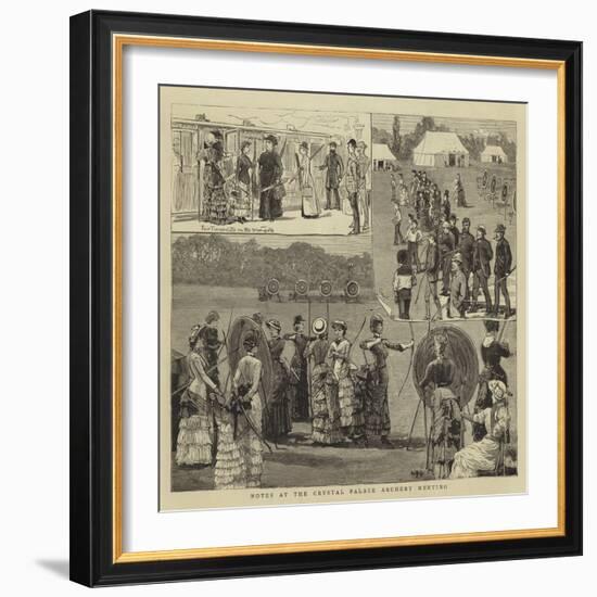 Notes at the Crystal Palace Archery Meeting-null-Framed Giclee Print