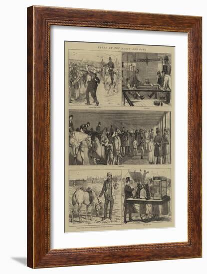 Notes at the Derby and Oaks-Alfred Chantrey Corbould-Framed Giclee Print