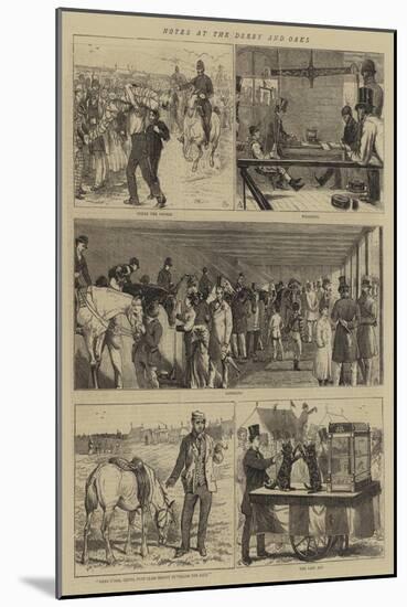 Notes at the Derby and Oaks-Alfred Chantrey Corbould-Mounted Giclee Print