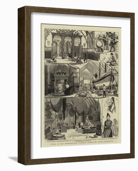 Notes at the International Fisheries Exhibition, South Kensington-null-Framed Giclee Print