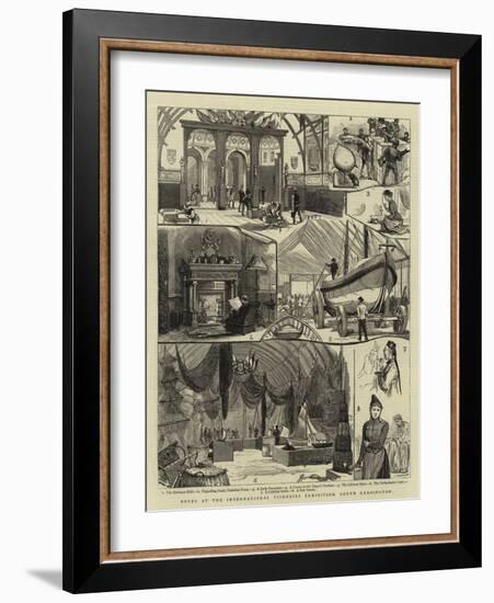 Notes at the International Fisheries Exhibition, South Kensington-null-Framed Giclee Print