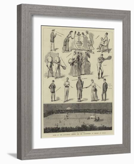 Notes at the Lawn-Tennis Meeting for the Championship of Ireland at Dublin-null-Framed Giclee Print