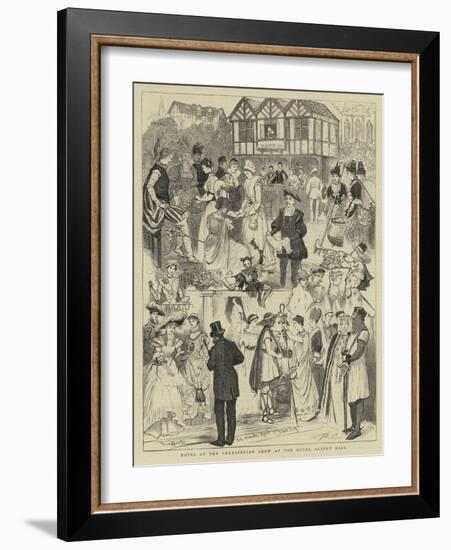 Notes at the Shaksperian Show at the Royal Albert Hall-Randolph Caldecott-Framed Giclee Print