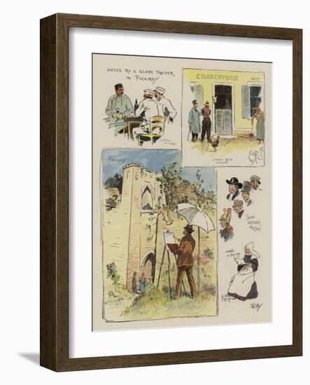 Notes by a Globe Trotter in Picardy-Phil May-Framed Giclee Print