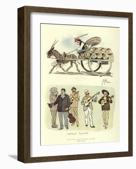 Notes by a Globe-Trotter in Rome-Phil May-Framed Giclee Print