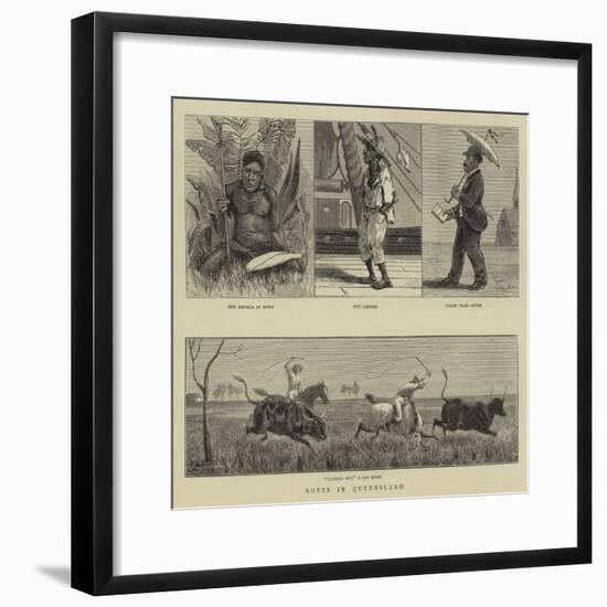 Notes in Queensland-null-Framed Giclee Print