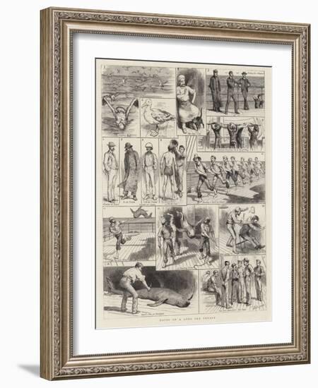 Notes of a Long Sea Voyage-Godefroy Durand-Framed Giclee Print