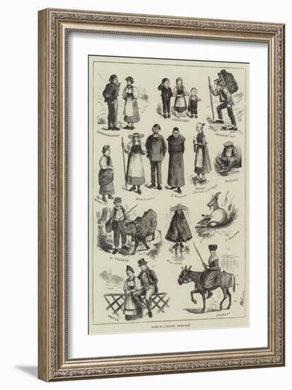 Notes of a Tourist, Swiss Folk-null-Framed Giclee Print