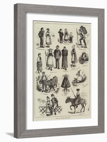 Notes of a Tourist, Swiss Folk-null-Framed Giclee Print