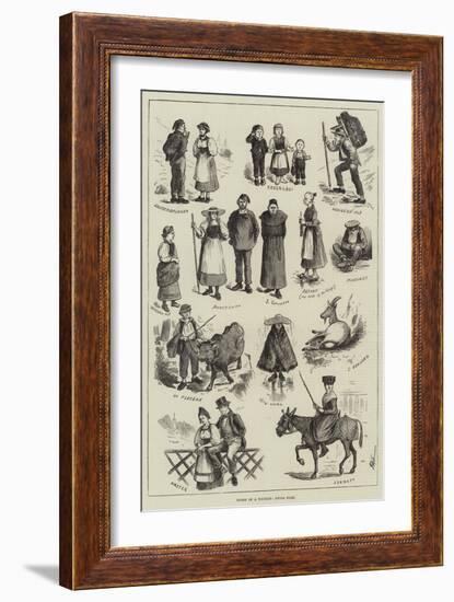 Notes of a Tourist, Swiss Folk-null-Framed Giclee Print