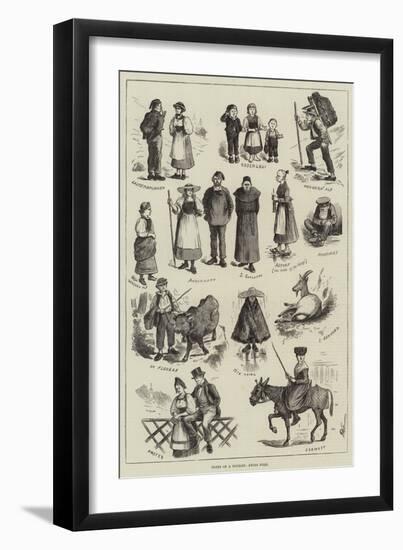 Notes of a Tourist, Swiss Folk-null-Framed Giclee Print