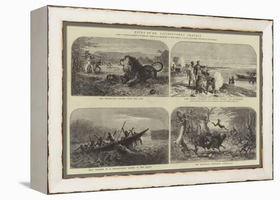 Notes of Dr Livingstone's Travels-Josiah Wood Whymper-Framed Premier Image Canvas