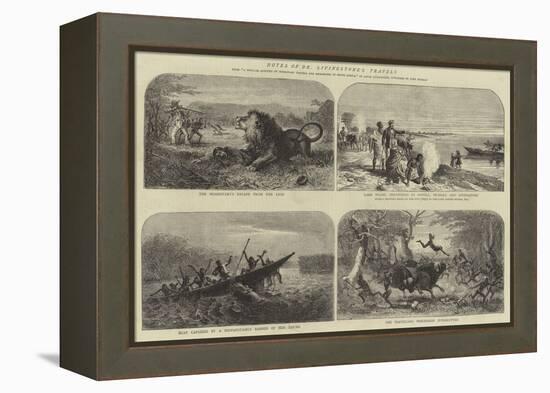 Notes of Dr Livingstone's Travels-Josiah Wood Whymper-Framed Premier Image Canvas