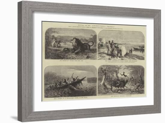 Notes of Dr Livingstone's Travels-Josiah Wood Whymper-Framed Giclee Print