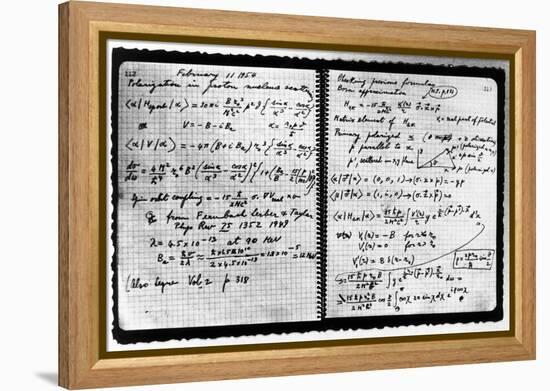 Notes Taken by Enrico Fermi-null-Framed Premier Image Canvas