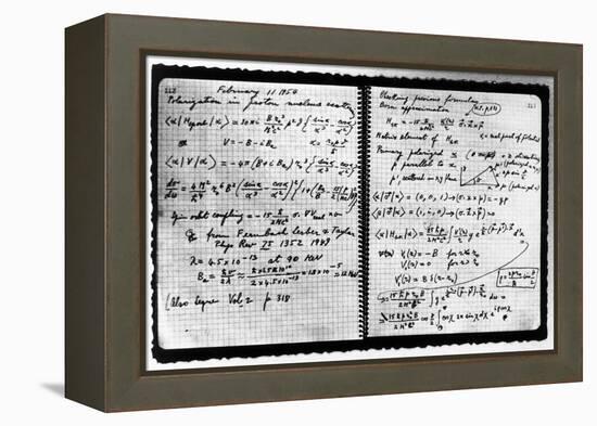 Notes Taken by Enrico Fermi-null-Framed Premier Image Canvas