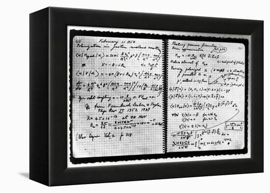 Notes Taken by Enrico Fermi-null-Framed Premier Image Canvas