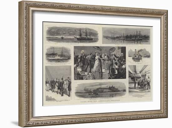 Notes with Our Australian Squadron-William Lionel Wyllie-Framed Giclee Print