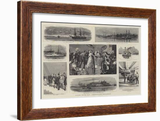 Notes with Our Australian Squadron-William Lionel Wyllie-Framed Giclee Print