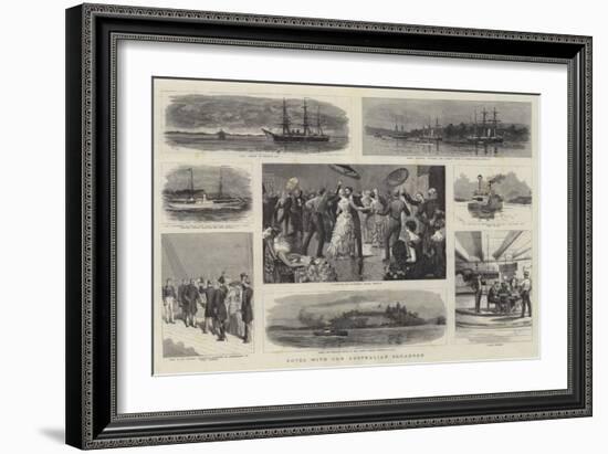 Notes with Our Australian Squadron-William Lionel Wyllie-Framed Giclee Print