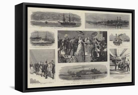 Notes with Our Australian Squadron-William Lionel Wyllie-Framed Premier Image Canvas