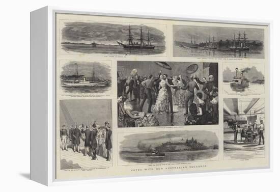 Notes with Our Australian Squadron-William Lionel Wyllie-Framed Premier Image Canvas