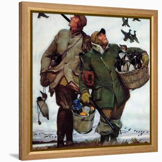 "Nothing but Decoys", December 1, 1951-Mead Schaeffer-Framed Premier Image Canvas