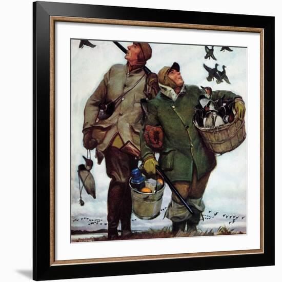 "Nothing but Decoys", December 1, 1951-Mead Schaeffer-Framed Giclee Print