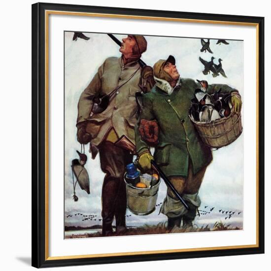 "Nothing but Decoys", December 1, 1951-Mead Schaeffer-Framed Giclee Print