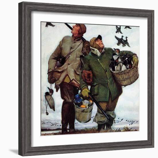 "Nothing but Decoys", December 1, 1951-Mead Schaeffer-Framed Giclee Print